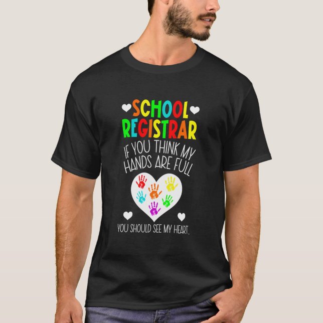 Camiseta Registro escolar Registro de mi registro cardíaco  (Anverso)