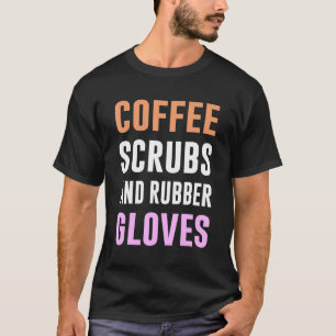 Camiseta Registro Médico De Escudos De Café Y Guantes De Go