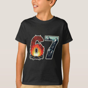 Camiseta Registros de Fuego del Campamento Número 67 Montañ