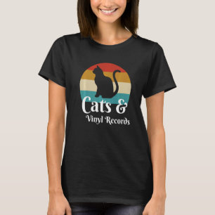 Camiseta Registros De Gatos Y Vinilo