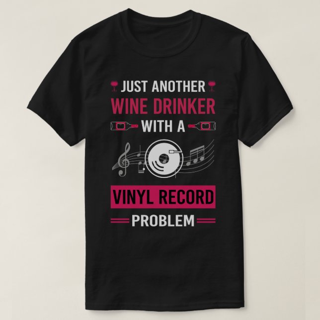 Camiseta Registros de Vinil Drinker Vinyl (Diseño del anverso)