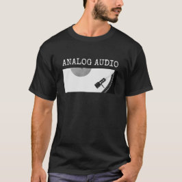 Camiseta Registros de vinilo analógicos audiófilos de audio
