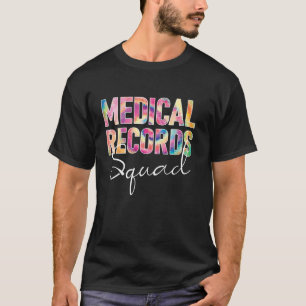 Camiseta Registros Médicos Apreciación Cuadrada Día Vaca de