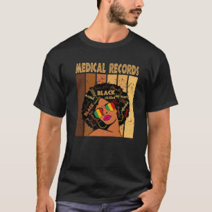 Camiseta Registros médicos historia negra afroamericana