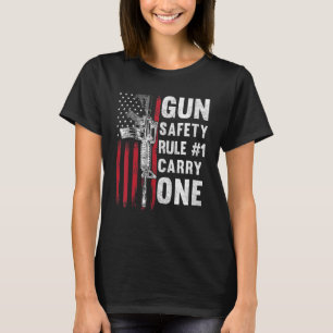 Camiseta Regla 1 Pro 2a enmienda AR 15 Americana