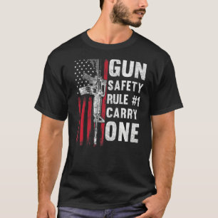 Camiseta Regla 1 Pro 2a enmienda AR 15 Americana