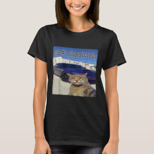 Camiseta Regla 1 Siempre Jefe Funny Cat Curiosamente Especí