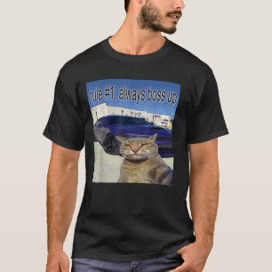Camiseta Regla 1 Siempre Mejora Gato Divertido Extrañamente