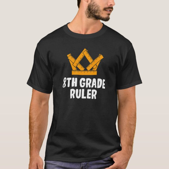 Camiseta Regla de 8vo grado Estudiante de octavo grado Prim (Anverso)