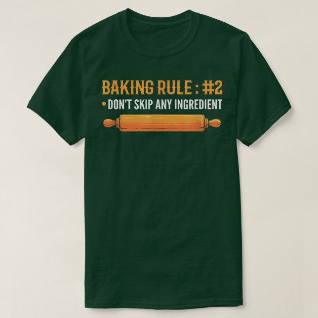 Camiseta Regla de Baking Nr (Diseño del anverso)
