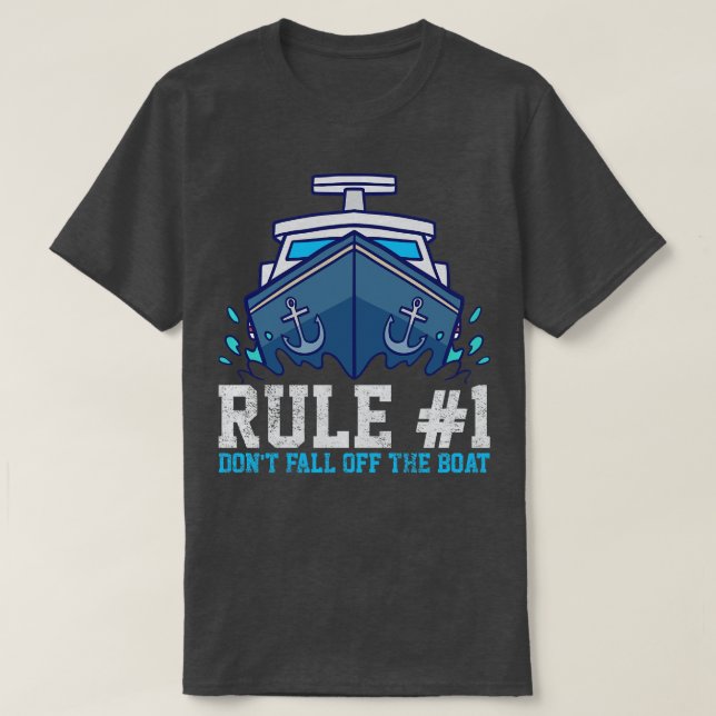 Camiseta Regla de barco 1 (Diseño del anverso)