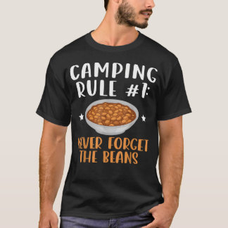 Camiseta Regla de Camping Nunca Olvides Los Frijoles Divert