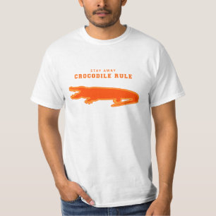 Camiseta Regla de cocodrilo (Naranja)