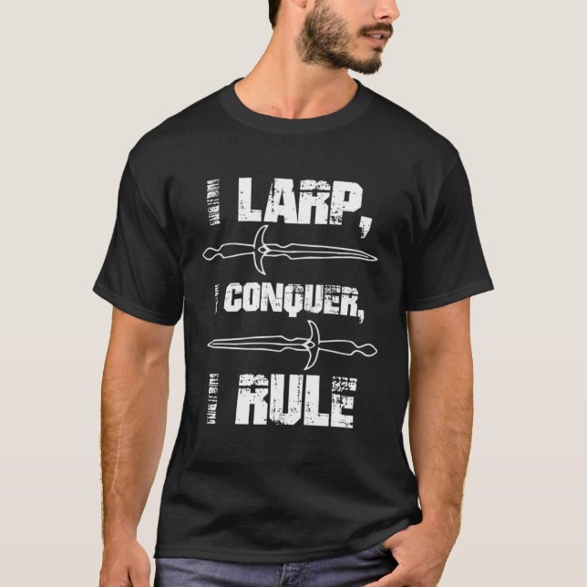 Camiseta Regla de conquista LARP de eventos de ampliación (Anverso)