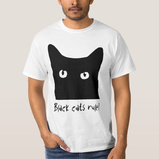 Camiseta ¡Regla de Gato Negro! (Anverso)