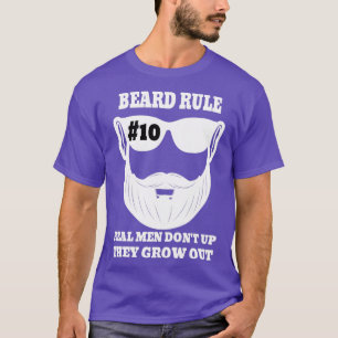 Camiseta Regla de la barba 10 hombres de verdad no crecen
