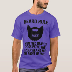 Camiseta Regla de la barba 23 cuando dos barbas atraviesan
