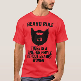 Camiseta Regla de la barba 3 Therex27s Un nombre para perso
