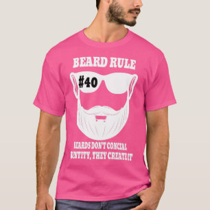Camiseta Regla de la barba 40 barbas Donx27t Identidad de c