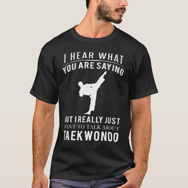 Camiseta Regla de las conversaciones de Taekwondo: Chateemo (Anverso)
