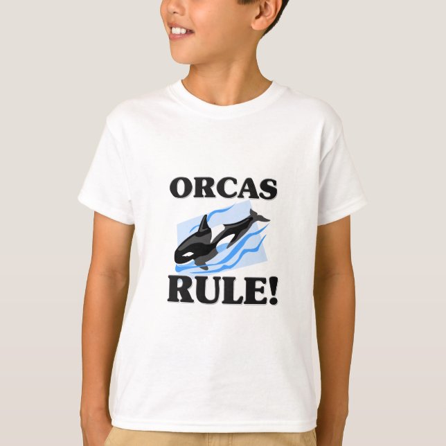 Camiseta ¡Regla de las ORCAS! (Anverso)