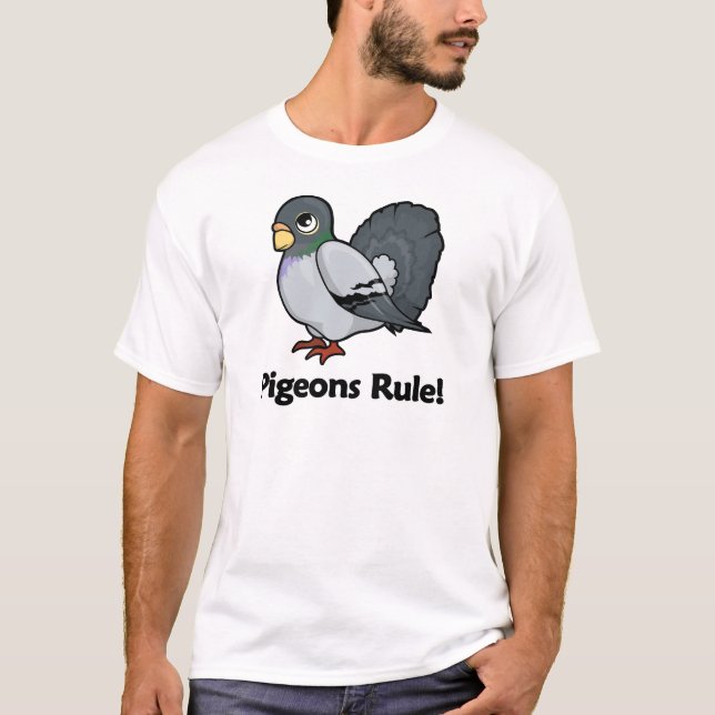 Camiseta ¡Regla de las palomas! (Anverso)