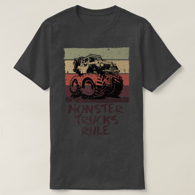 Camiseta Regla de los Camiones Monstruos - Camión Monstrual (Diseño del anverso)