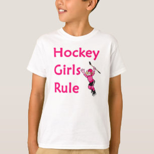 Camiseta Regla de los chicas del hockey