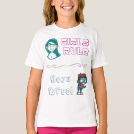 Camiseta Regla de los chicas - Drool de los muchachos