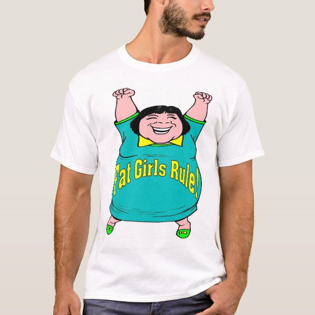 Camiseta Regla de los Chicas grasos (Anverso)