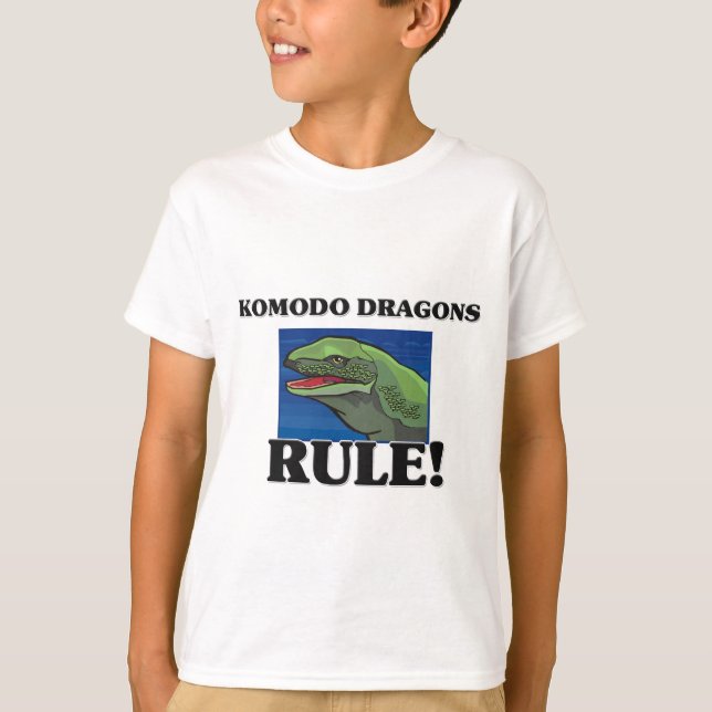 Camiseta ¡Regla de los DRAGONES de KOMODO! (Anverso)