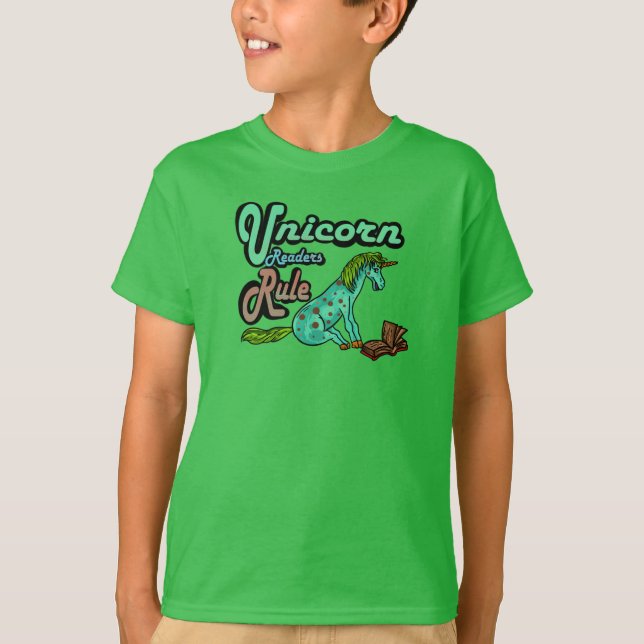 Camiseta Regla de los lectores de unicornio (Anverso)
