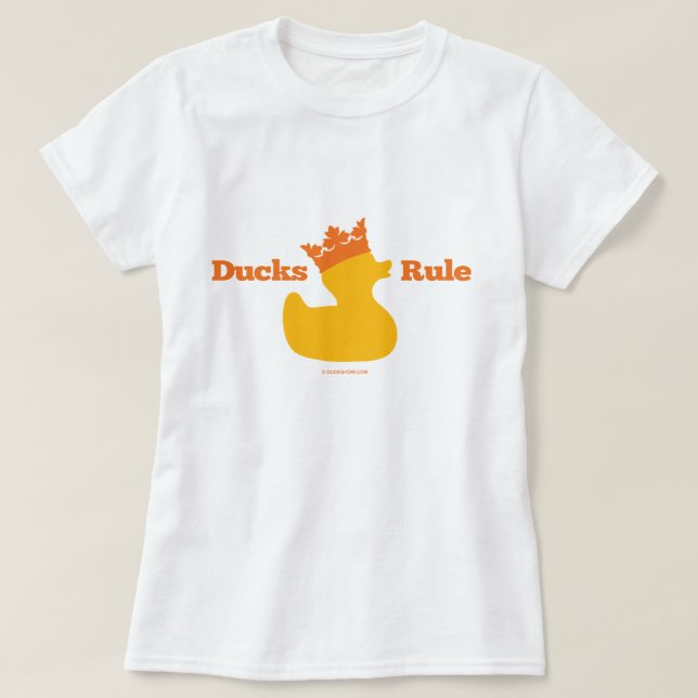 Camiseta Regla de los patos (Girlie) (Diseño del anverso)