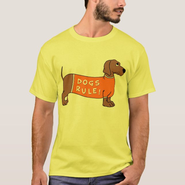 Camiseta ¡Regla de los perros! (Anverso)