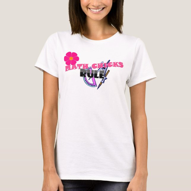 Camiseta ¡Regla de los polluelos de la matemáticas! (Anverso)