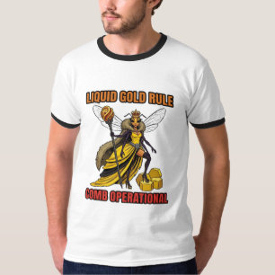 Camiseta Regla de peine de oro líquido operacional