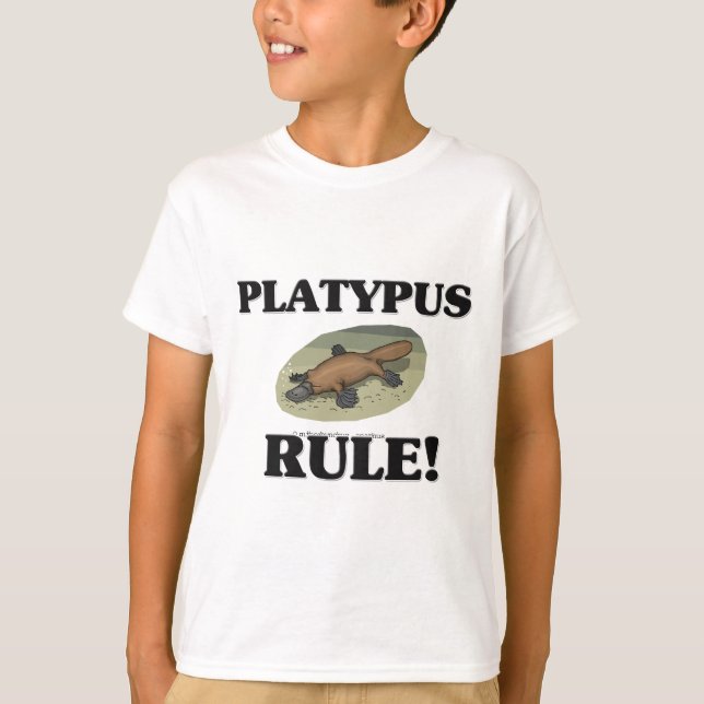 Camiseta ¡Regla de PLATYPUS! (Anverso)
