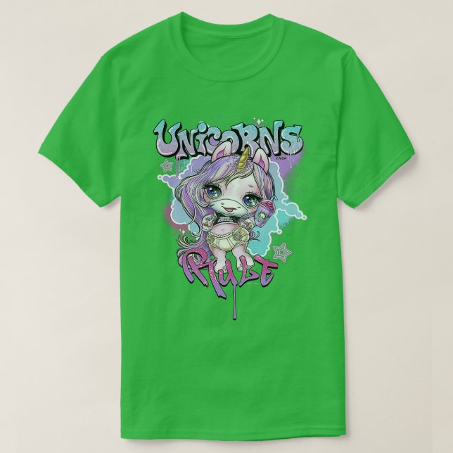 Camiseta Regla de Unicornios de sorpresa para Poopsie Slime (Diseño del anverso)