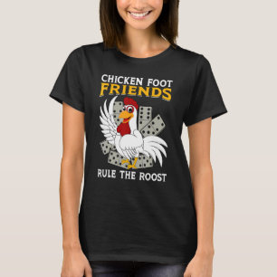 Camiseta Regla del amigo del pollo Dominó Mexicano
