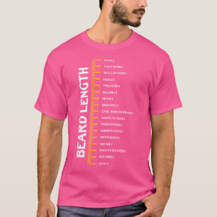 Camiseta Regla divertida para medir la barba y su crecimien