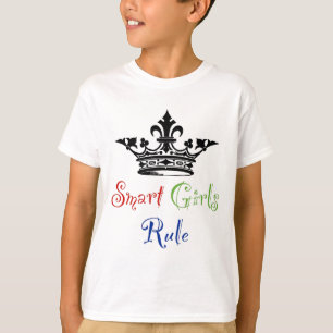 Camiseta Regla elegante de los chicas… con la corona