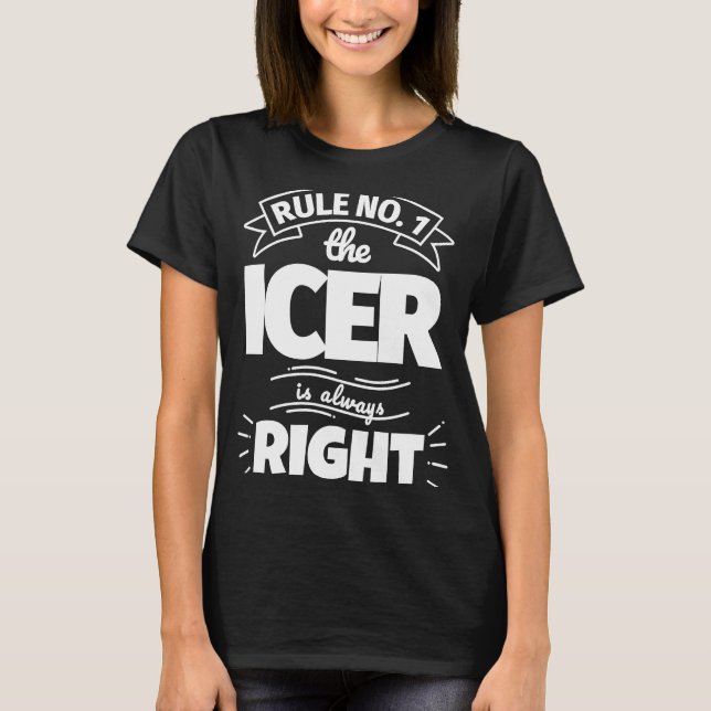 Camiseta Regla no 1 El ICER siempre tiene razón (Anverso)