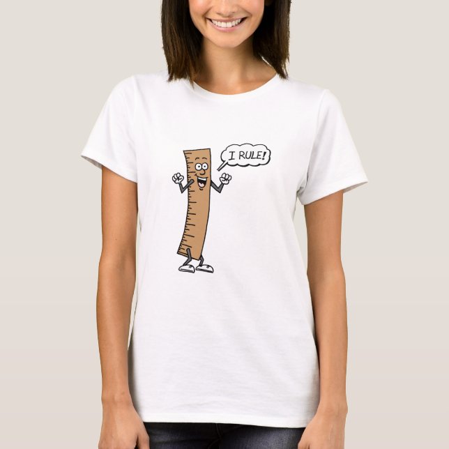 Camiseta Regla Personalizado Ruler (Anverso)