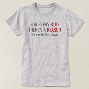 Camiseta Regla / Soy la razón