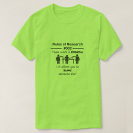 Camiseta Reglas 002 de la investigación