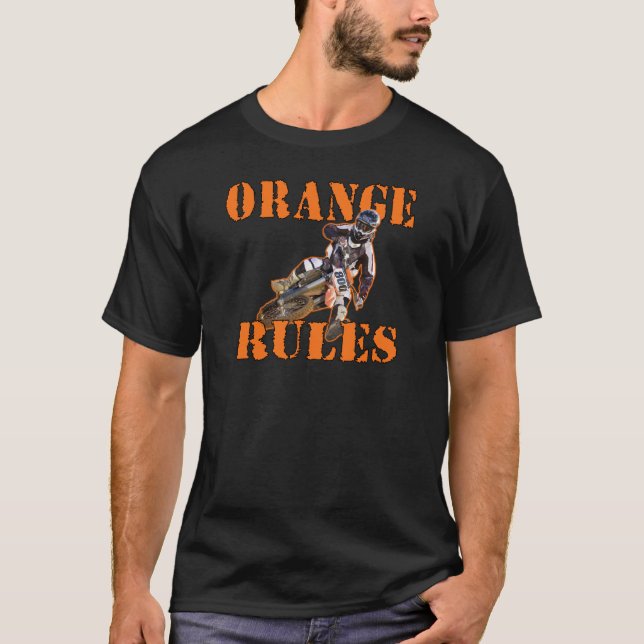 Camiseta Reglas anaranjadas (Anverso)