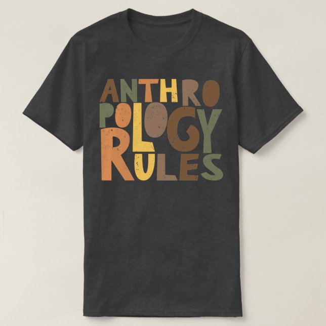 Camiseta Reglas de antropología (Diseño del anverso)