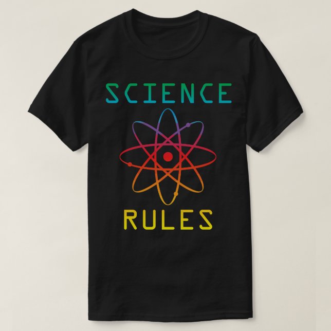 Camiseta Reglas de ciencia (Diseño del anverso)