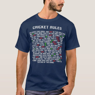Camiseta Reglas de Cricket 1