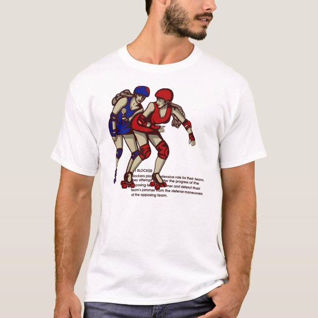 Camiseta Reglas de derby del rodillo: Molde (Anverso)